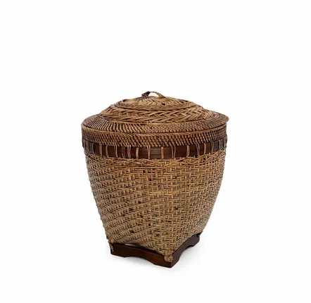 Caskets and boxes - The Colonial Storage Basket - Natural Brown - M - BAZAR BIZAR LIVING