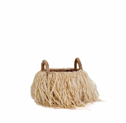 Baskets - The Raffia Basket - M - BAZAR BIZAR LIVING