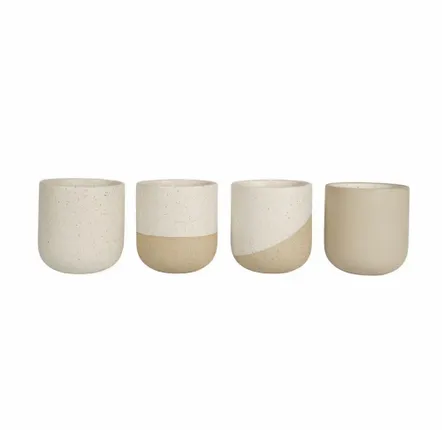 Tea and coffee accessories - ReClay Ceramics Coffee Mugs - Set of 4 - ORIGINALHOME ECO DESIGN