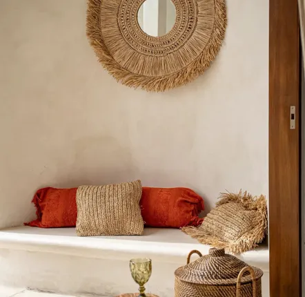 Caskets and boxes - The Colonial Handles Basket - Natural Brown - BAZAR BIZAR LIVING