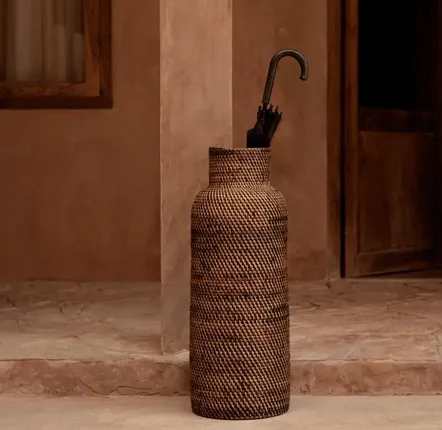 Baskets - The Colonial Umbrella Basket - Natural Brown - BAZAR BIZAR LIVING