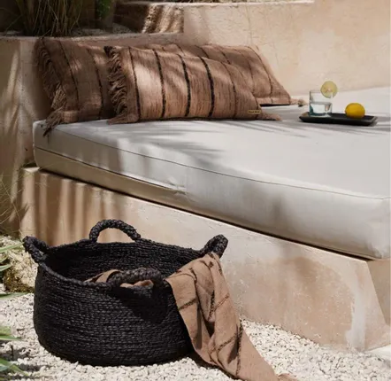 Baskets - Les Quatre Mains Baskets - Black - M - BAZAR BIZAR LIVING