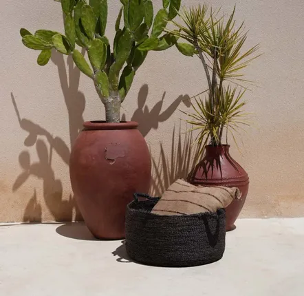 Baskets - Les Quatre Mains Baskets - Black - L - BAZAR BIZAR LIVING