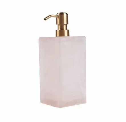Porte-savons - Le Distributeur De Savon En Résine - Rose Blanc - BAZAR BIZAR LIVING