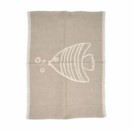 Torchons - Le Torchons Fish En Lin - Blanc Naturel - 50x70 - BAZAR BIZAR LIVING