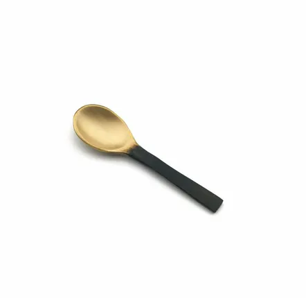Flatware - The Mini Salt Scoop - Black Gold - S - BAZAR BIZAR LIVING