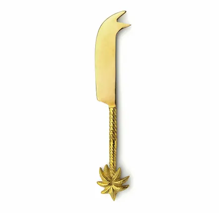 Knives - The Palm Tree Cheese Knife - Gold - BAZAR BIZAR LIVING