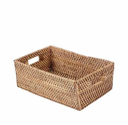 Caskets and boxes - The Rattan Storage Keeper - Natural Brown - BAZAR BIZAR LIVING