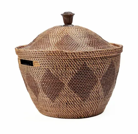 Paniers à linge - Le Panier de Rangement Crown - Brun Naturel - BAZAR BIZAR LIVING