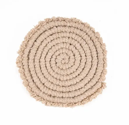 Placemats - The Cotton Coaster - Beige - BAZAR BIZAR LIVING