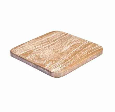 Placemats - The Material Coaster - Medium Rustic Washed White - BAZAR BIZAR LIVING