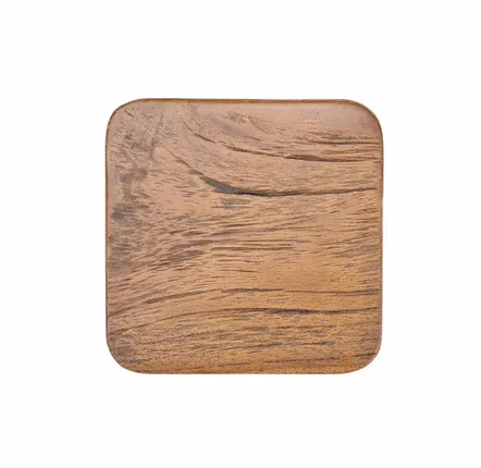 Placemats - The Material Coaster - Medium Rustic Washed Black - BAZAR BIZAR LIVING