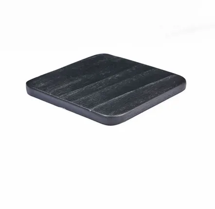 Placemats - The Material Coaster - Medium Rustic Black - BAZAR BIZAR LIVING