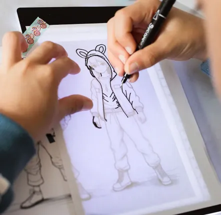 Children's arts and crafts - SYCOMORE Manga - XL RECHARGEABLE LIGHT TABLET - MANGA CREATION - SYCOMORE