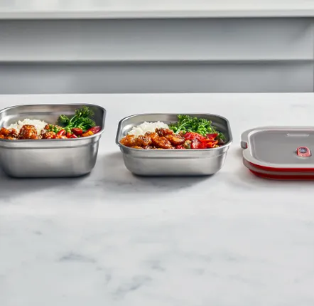 Food storage - BLACK+BLUM Lunch Box|Microwave Safe Stainless Steel |Square 1.1L |1.4L - BLACK+BLUM EUROPE