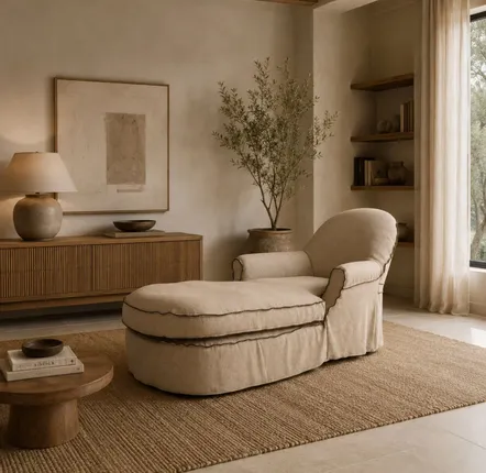 Lounge chairs for hospitalities & contracts - Victoria Cover | Chaise Longue with removable fabric cover - CREARTE COLLECTIONS