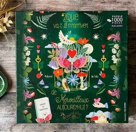Papeterie - Puzzle 1000 pièces Arcanes du Cœur – Hirondelles & Cie - HIRONDELLES &CIE