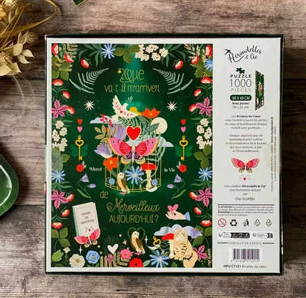 Stationery - Puzzle 1000 pieces Arcana of the Heart — Hirondelles & Cie - HIRONDELLES &CIE