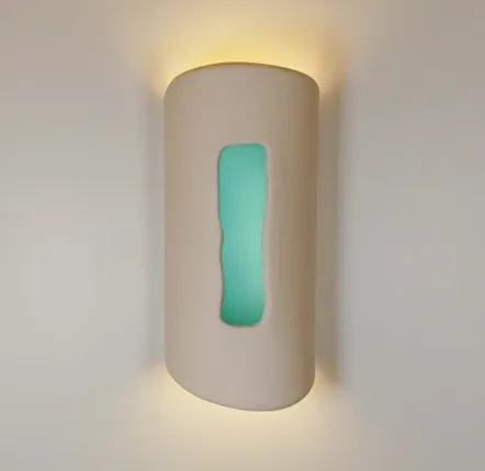 Table lamps - Wall Light I Blue - LB CERAMIQUES