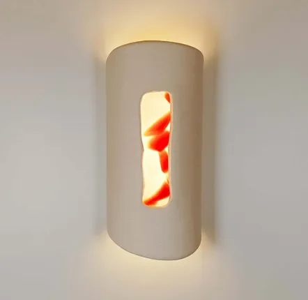 Table lamps - Wall light I Multicolor Pink and Red - LB CERAMIQUES