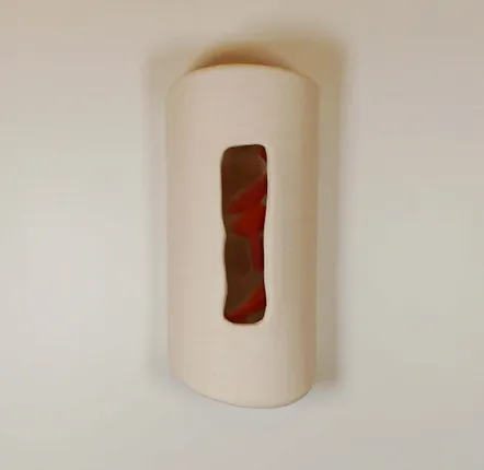 Table lamps - Wall light I Multicolor Pink and Red - LB CERAMIQUES