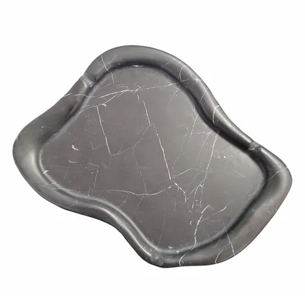 Plateaux - Plateau en marbre noir 250X250MM - SAGIT