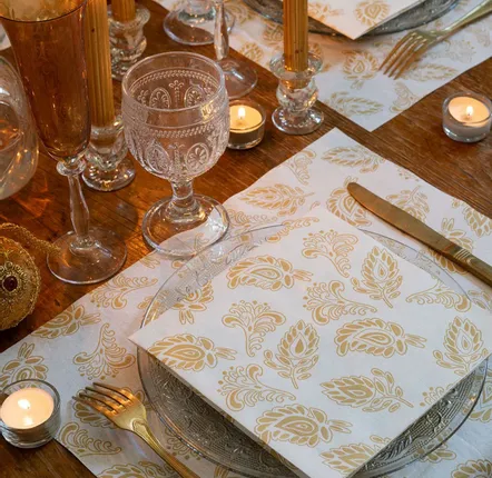 Napkins - CASHMERE GOLD - FRANÇOISE PAVIOT