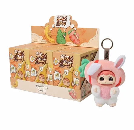 Peluches - ZOO Studio - Peluche Figurine Vinyl - Porte Clés - Fête des Gloutons - TROUSSELIER ET COMPAGNIE