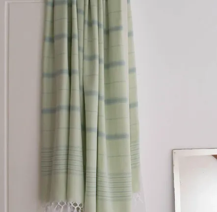 Other bath linens - hammam towel XL light green/grey green 220x160cm - OTTOMANIA