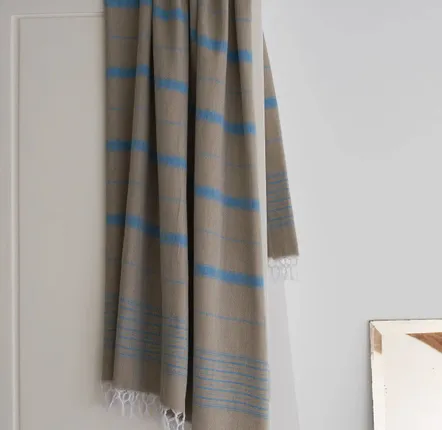 Other bath linens - hammam towel olive green/ocean blue 170x100cm - OTTOMANIA
