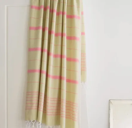 Other bath linens - hammam towel linden/candy pink 170x100cm - OTTOMANIA