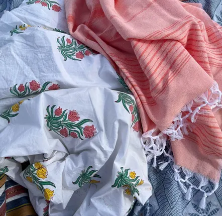 Other bath linens - hammam towel peach/mandarine 170x100cm - OTTOMANIA