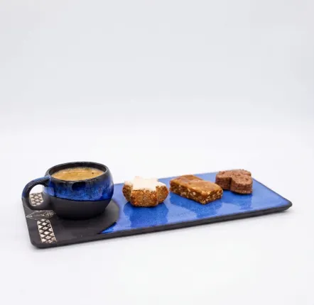 Assiettes de réception - Assiette plate avec tasse - SILLY CAT CREATIONS