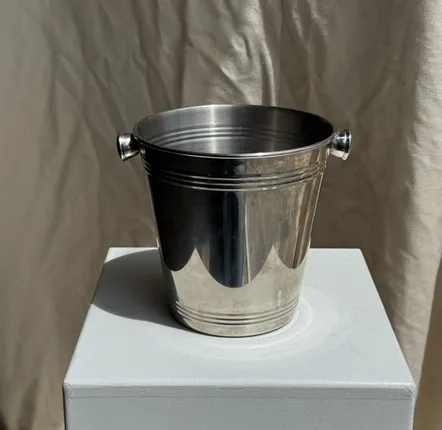 Wine accessories - H19 D19 silver plated champagne bucket - OFFICE OBJETS