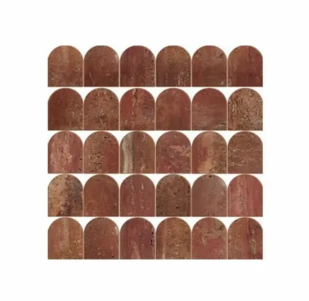Mosaics - Red marble mosaic - SAGIT