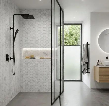 Mosaics - White carrara marble mosaic - SAGIT