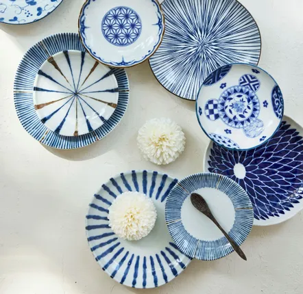 Everyday plates - Blue & White Porcelain - TOKYO DESIGN STUDIO