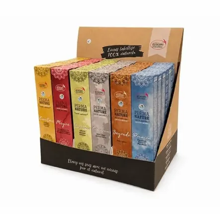 Scents - Ecocert FairTrade Perma-Nature Incense Display 42pcs - ARABESK