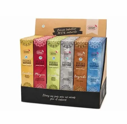 Scents - Ecocert FairTrade Perma-Nature Incense Display 42pcs - ARABESK
