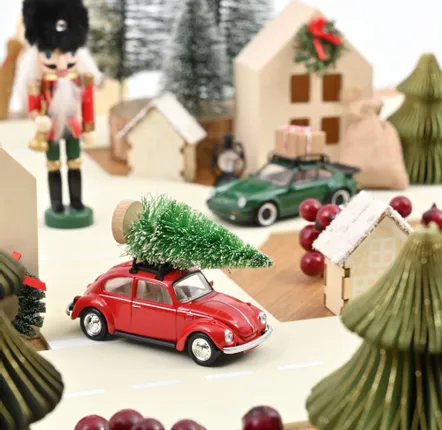 Toys - VW Beetle 1973 Christmas 1/43 Christmas Jet-car toy car - NOREV