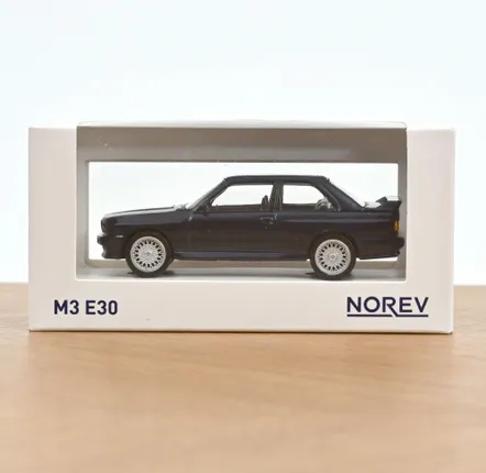 Toys - Toy car BMW M3 E30 1986 Black Jet-car 1/43 - NOREV