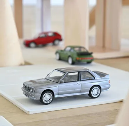 Toys - Toy car BMW M3 E30 1986 Silver Jet-car 1/43 - NOREV