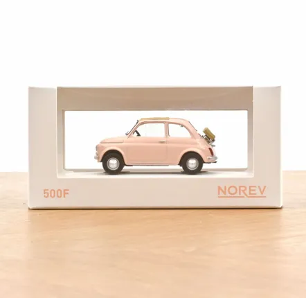 Toys - Toy car Fiat 500 F 1965 Pastel Pink Jet-car 1/43 - NOREV