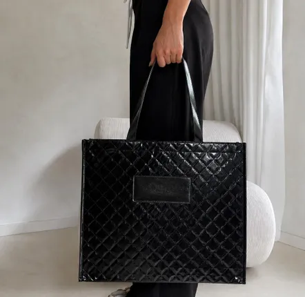 Sacs et cabas - Sac réutilisable en PP non tissé - "Oslo" Noir (41x12x35cm) - MOONPACK