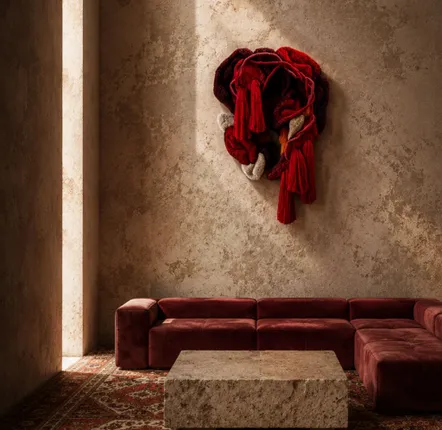 Tapis contemporains - Sculpture murale textile – Pièce unique – Materia Prima IV - ATELIER SAGRADO