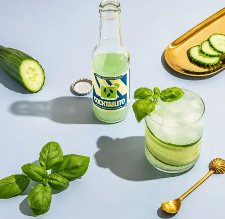 Épicerie fine - Mocktail: Virgin Concombre Basilic (0%) - COCKTAILITO