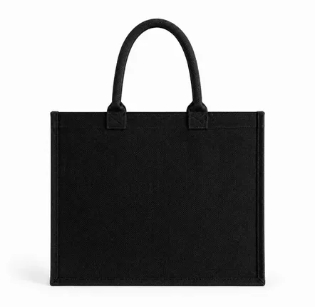 Sacs et cabas - Sac Réutilisable en Jute Noir - Ibiza M (35x15x30 cm) - MOONPACK