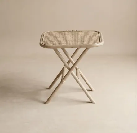 Coffee tables - Garda Folding Rattan Side Table - LO-FI HOUSE