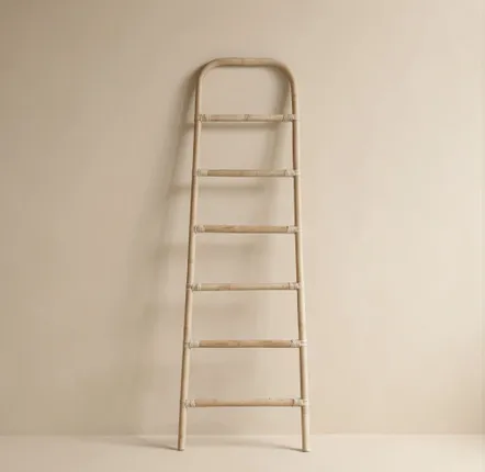Decorative objects - Tige Natural Rattan Decorative Ladder - LO-FI HOUSE