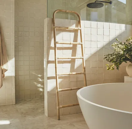 Decorative objects - Tige Natural Rattan Decorative Ladder - LO-FI HOUSE